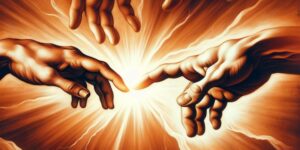 adam and god finger touch