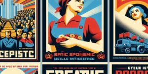 Exploración visual de carteles de propaganda soviética: estudios sobre estilos y estrategias
