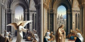 anunciación y visitación de la catedral de reims
