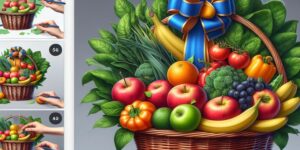 como hacer una cesta de frutas