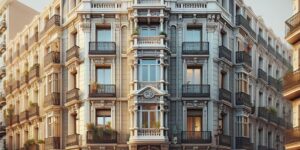 'Imagen: Fachada del edificio en la Calle Conde de Vilches 18 en Madrid