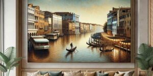 cuadro el gran canal de venecia
