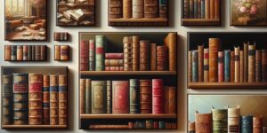 cuadros de libros al oleo