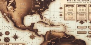 Imagen de un mapa histórico mostrando las fechas clave del inicio de la Guerra de la Independencia Española