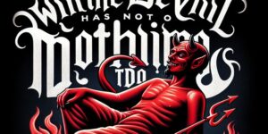 Imagen representativa de un diablo ocioso en un artículo sobre el significado y origen de la expresión 'Cuando el diablo no tiene nada que hacer'.