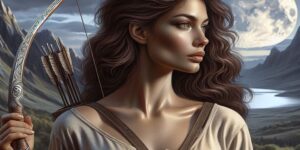 Imagen de la diosa romana de la caza
