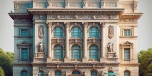 Imagen de la fachada del Museo de la Sociedad Hispánica de América con su dirección en Nueva York.