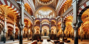 interior de la mezquita de cordoba