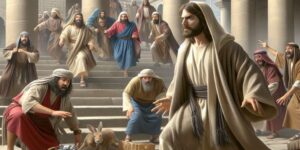 jesus expulsando a los mercaderes
