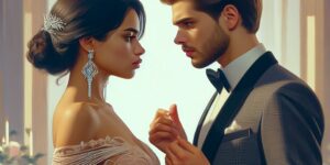 'Imagen promocional de la película La boda era a las doce que muestra a los personajes principales en una escena clave del filme.'