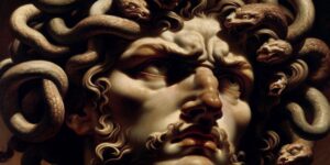 la cabeza de medusa caravaggio