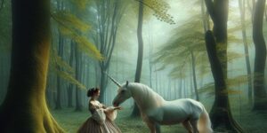 la dama y el unicornio rafael