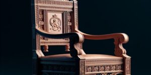 Imagen de una réplica de la silla utilizada por Felipe II