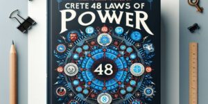 Imagen de portada: Ilustración de las 48 leyes del poder presentadas de forma visual y atractiva