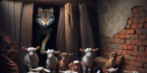 Imagen de las Siete cabritas y el lobo - Leer cuentos.