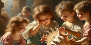 Obra barroca de Murillo titulada 'Los niños de la concha'