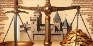 'Imagen representativa de la controversia sobre la bondad de los Caballeros Templarios'.