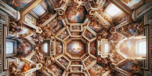 Un vistazo al genio de Miguel Ángel plasmado en la majestuosa Capilla Sixtina y su techo inigualable.