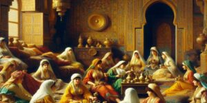 mujeres de argel en su apartamento