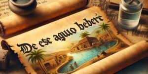 Origen y significado de la expresión 'De este agua no beberé': Descubre su curiosa historia