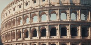 Imagen del Coliseo de Roma destacando su arquitectura clásica y su historia como epicentro de actividades en la Antigua Roma.