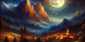 paisaje luz de luna rubens