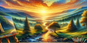 Paisajes hermosos listos para plasmar en acrílico: descubre las mejores técnicas