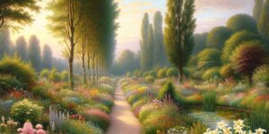 Sendero en el jardín de Monet en Giverny - Descubre los secretos y belleza de esta obra maestra impresionista