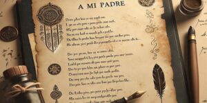 Fotografía del poema A mi padre de Pablo Neruda. Haz clic aquí para leerlo completo.