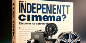 Imagen ilustrativa de una cámara de cine independiente junto al título ¿Qué es el cine independiente? Descubre su definición.