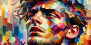 Retrato de una obra de arte pintada por Robert De Niro Sr.