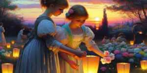 Imagen de la icónica pintura 'Carnation Lily Lily Rose' de Sargent