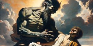 Representación artística de Saturno devorando a su hijo