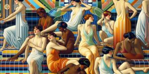 tamara de lempicka women bathing