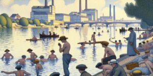 un baño en asnieres seurat