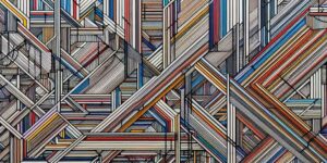 Imagen de la obra Wall Drawing #47 del artista Sol LeWitt