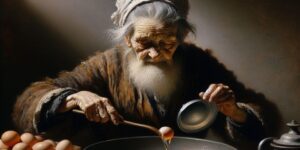 vieja friendo huevos de velazquez