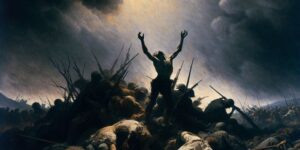 Imagen de la pintura 'Y no hay remedio' de Goya